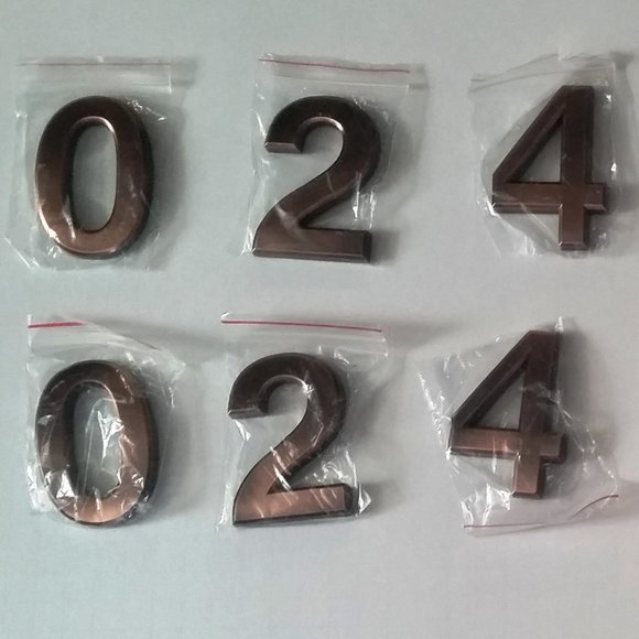 Fanxus Other - House/Mailbox/Address Numbers, NEW (14 TOTAL)